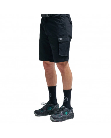 Dolly Noire Cargo Ripstop Short Black