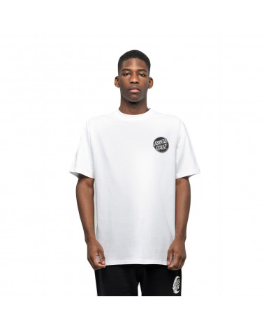 Santa Cruz Contra Dot Mono T-Shirt White