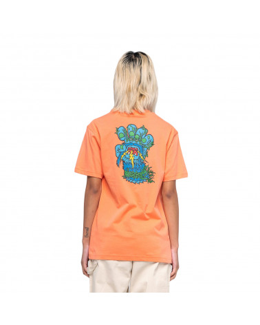 Santa Cruz Bigfoot Screaming Hand T-Shirt Salmon