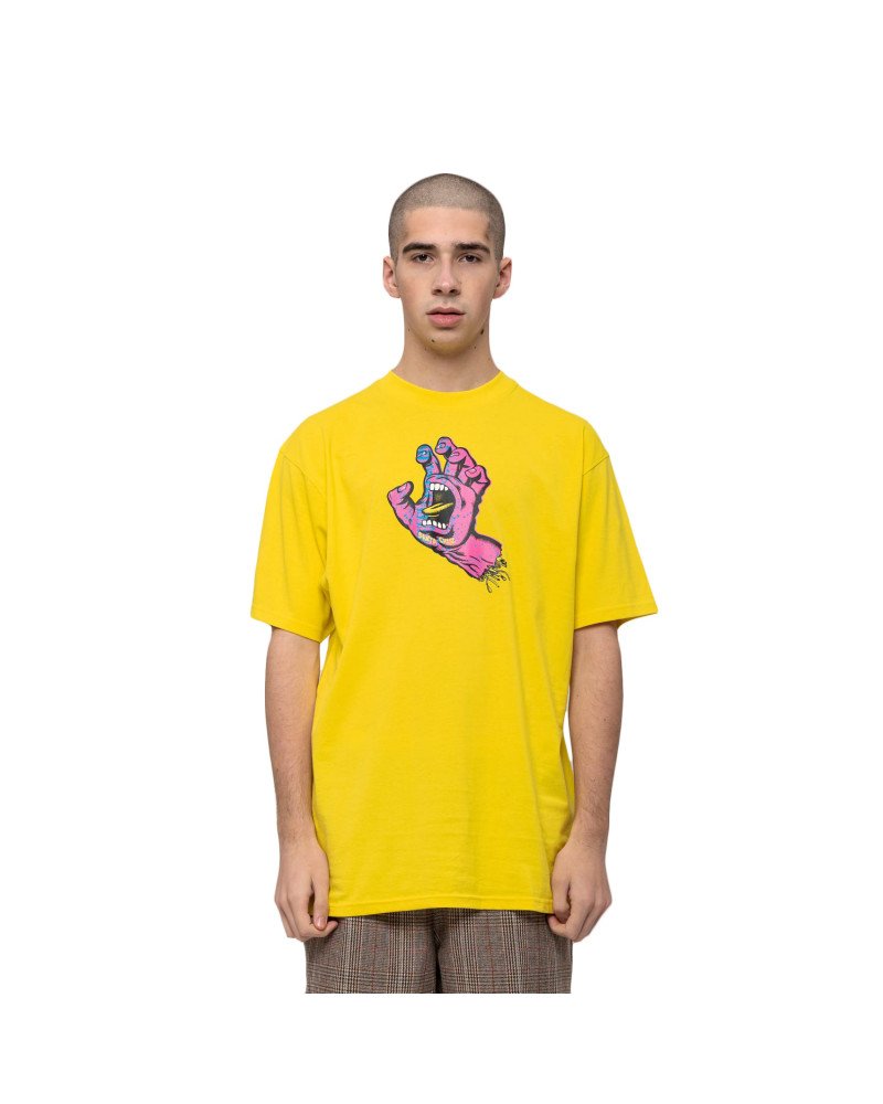 Santa Cruz Scales Screaming Hand T-Shirt Blazing Yellow