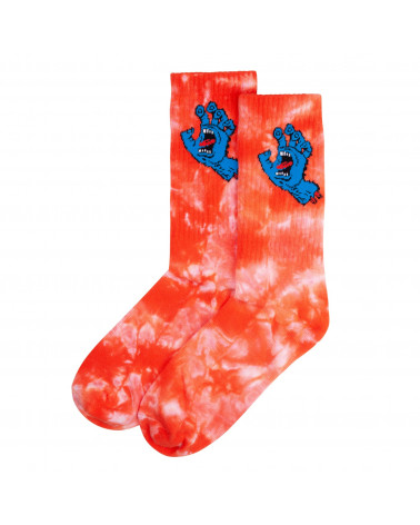 Santa Cruz Calze Screaming Hand Tie Dye Red Tie Dye