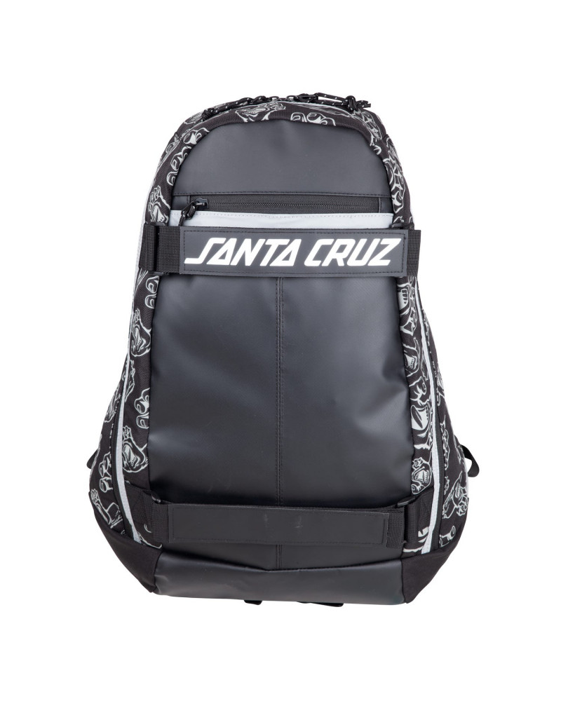 Santa Cruz Zaino Dispatch Skatepack Black Hands All Over