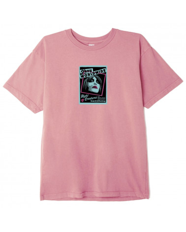 Obey Night Creatures Classic T-Shirt Pink