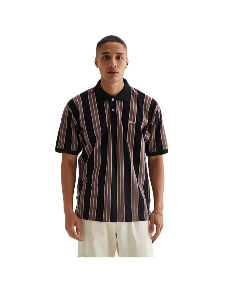 Obey Earl Polo Black Multi