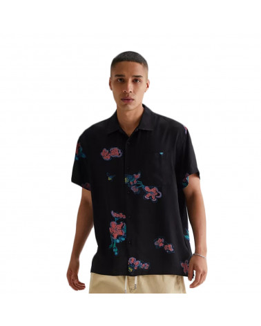 Obey Camicia Eden Woven Shirt Black Multi