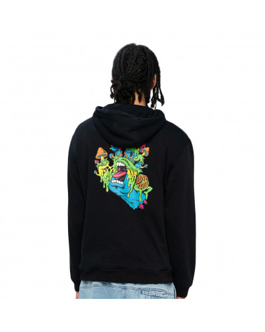 Santa Cruz Sweatshirt Toxic Hand Hoodie Black
