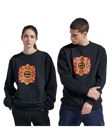 Dolly Noire Sweatshirt Logo Maiolica Black/Red