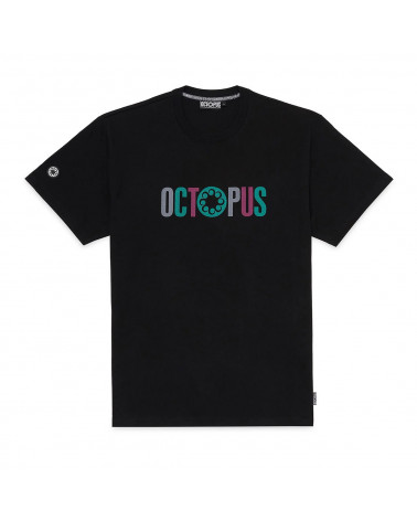 Octopus T-Shirt Letterz Logo Tee Black