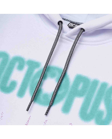 Octopus Sweatshirt Blurred Hoodie White