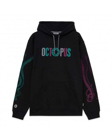 Octopus Felpa Letterz Logo Hoodie Black