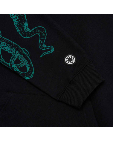 Octopus Sweatshirt Letterz Logo Hoodie Black