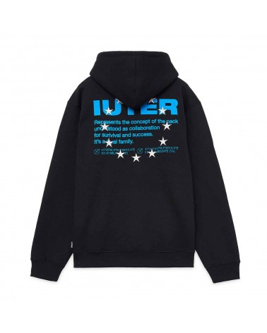 Iuter Sweatshirt Info Hoodie Black
