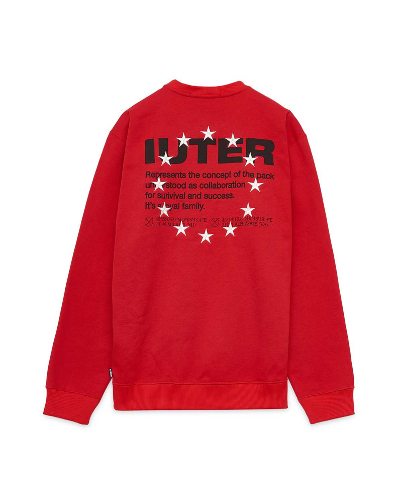 Iuter Felpa Info Crewneck Red