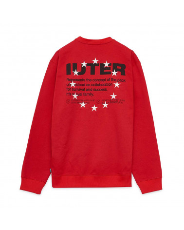 Iuter Felpa Info Crewneck Red