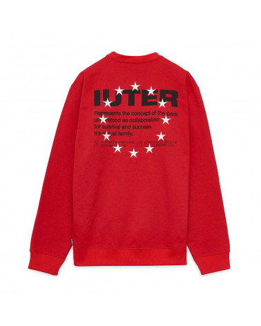Iuter Sweatshirt Info Crewneck Red