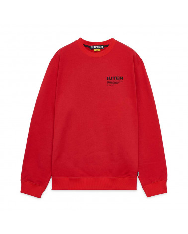 Iuter Felpa Info Crewneck Red