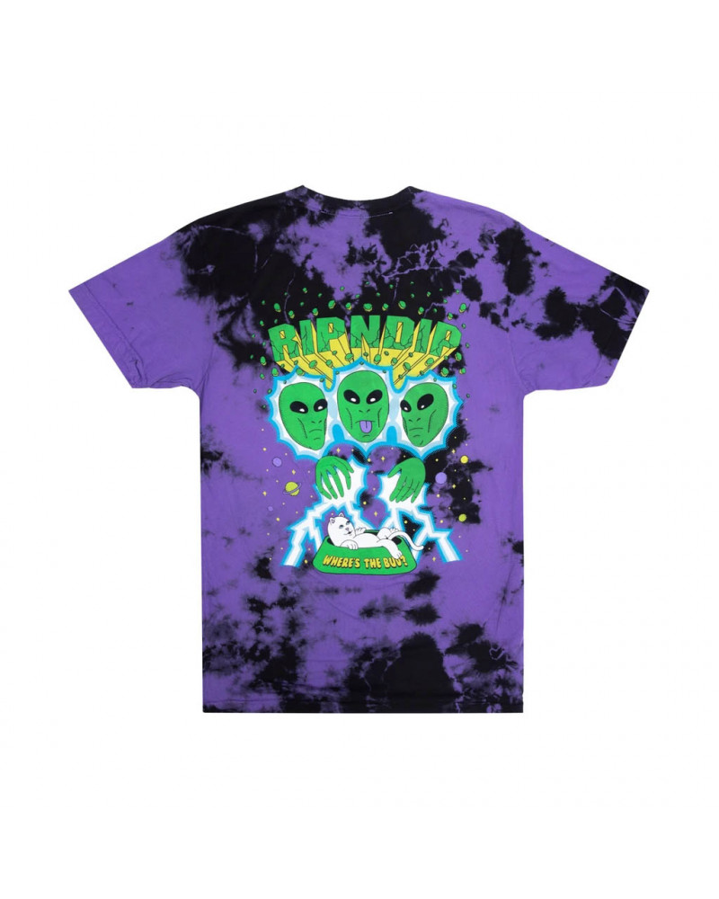 RIPNDIP T-Shirt Nebula Tee Purple & Black Dye