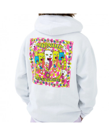 RIPNDIP Felpa Micro Nerm Hoodie White