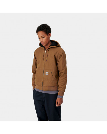 Carhartt WIP Giacca Active Jacket (Winetr) Hamilton Brown
