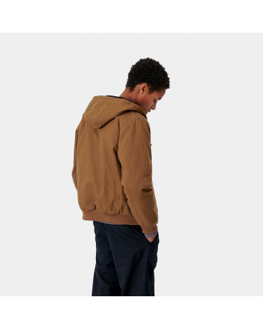 Carhartt WIP Giacca Active Jacket (Winetr) Hamilton Brown