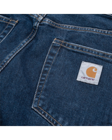 Carhartt Wip Jeans Pontiac Pant Blue Stone Washed