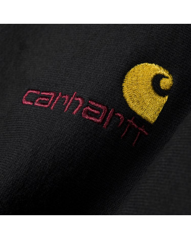 Carhartt Wip Felpa American Script Sweatshirt Black