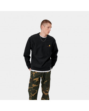 Carhartt Wip American Script Sweatshirt Black