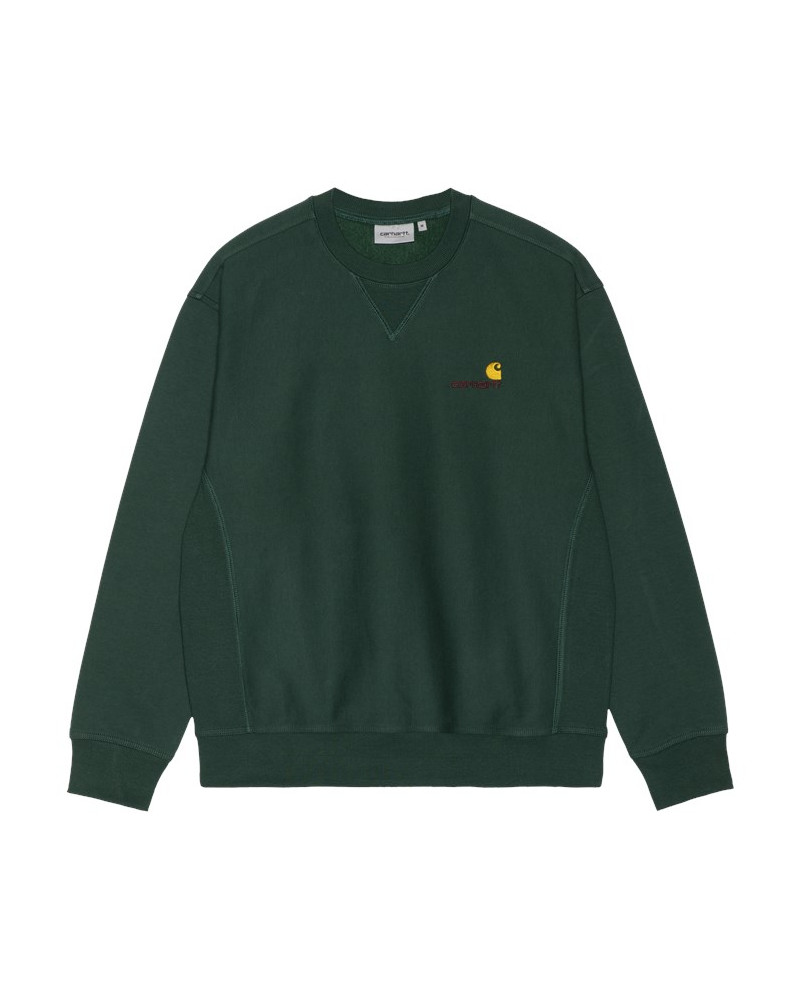Carhartt Wip Felpa American Script Sweatshirt Grove