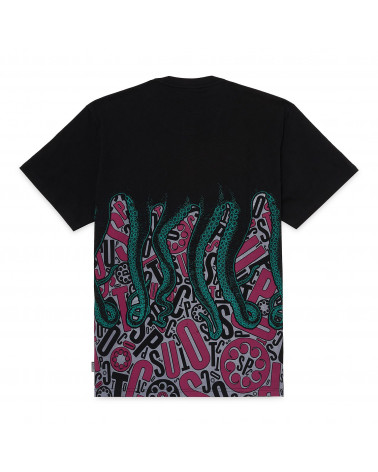 Octopus T-Shirt Letterz Tee Black