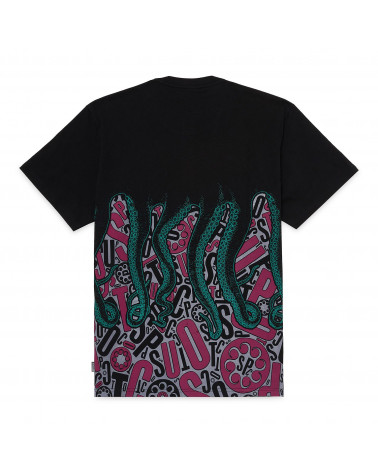 Octopus T-Shirt Letterz Tee Black