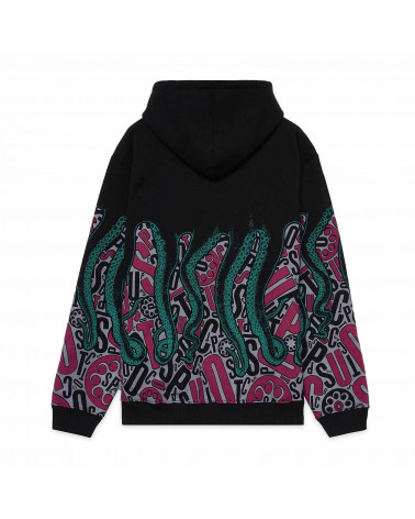 Octopus Sweatshirt Letterz Hoodie Black