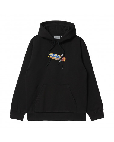 Carhartt Wip Felpa Hooded Chocolate Bar Sweat Black