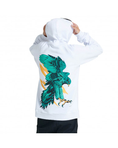 Dolly Noire Felpa Falco Pellegrino Hoodie White