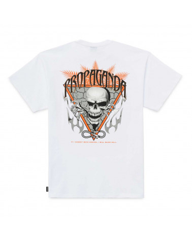 Propaganda T-Shirt Skeleton Tee White