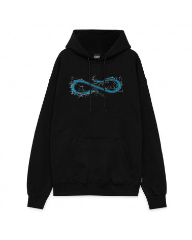 Propaganda Felpa Logo Acqua Hoodie Black