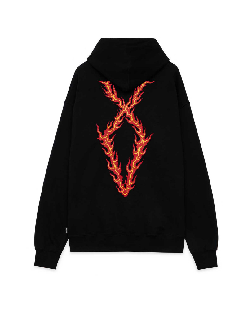 Propaganda Felpa Xv Flame Hoodie Black