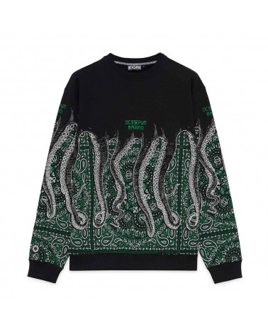 Octopus Felpa Bandana Crewneck Green