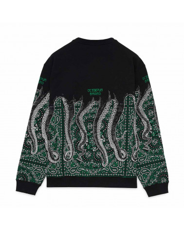 Octopus Felpa Bandana Crewneck Green