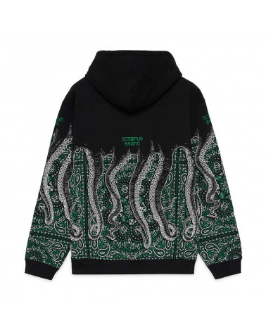 Octopus Sweatshirt Bandana Hoodie Green