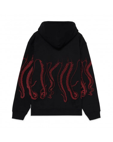 Octopus Felpa Outline Hoodie Red