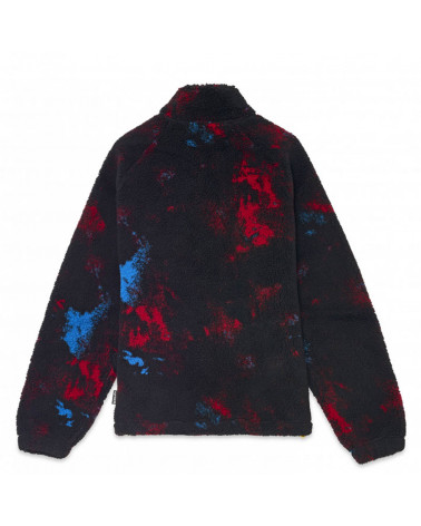Iuter Giacca Tie Dye Fur Zip Neck Purple