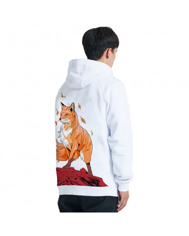 Dolly Noire Felpa Volpe Hoodie White