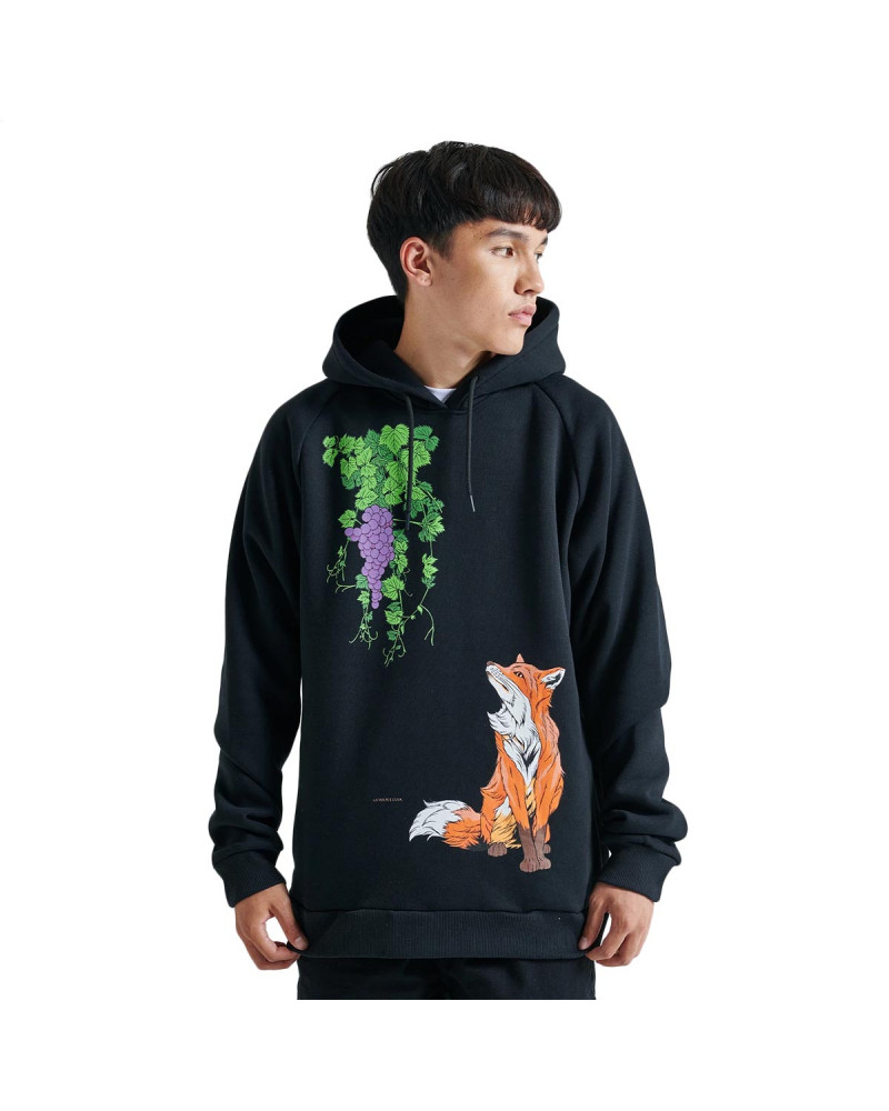 Dolly Noire Felpa Volpe Hoodie Black