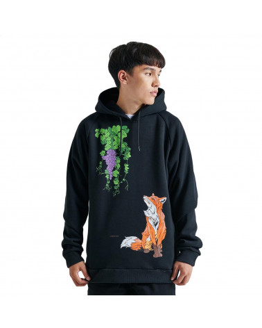 Dolly Noire Felpa Volpe Hoodie Black