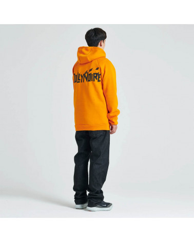 Dolly Noire Felpa Logo Foglie Hoodie Orange