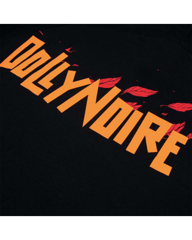 Dolly Noire Felpa Logo Foglie Hoodie Black
