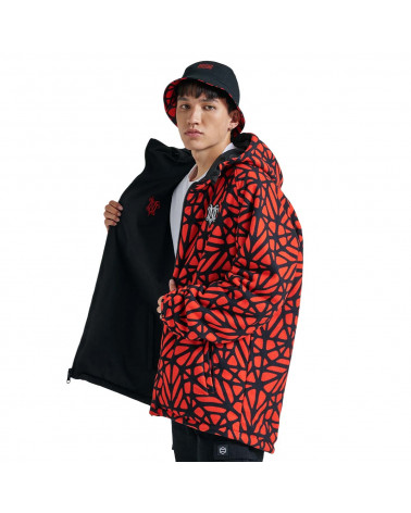 Dolly Noire Giacca Bosco Pattern Jacket Hoodie Zip