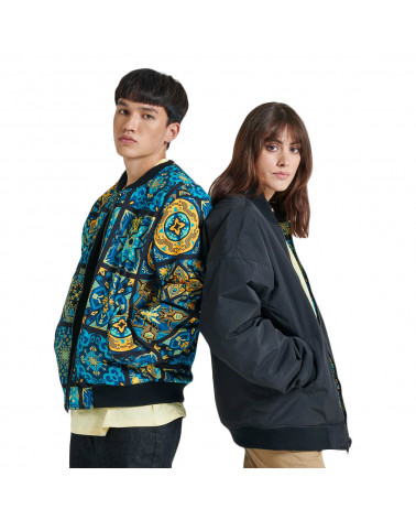 Dolly Noire Giacca Maioliche Pattern Jacket Bomber