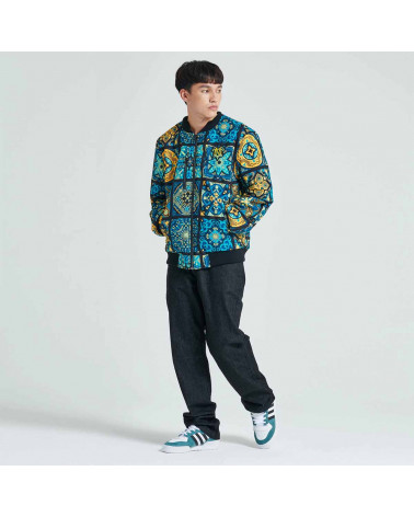 Dolly Noire Giacca Maioliche Pattern Jacket Bomber