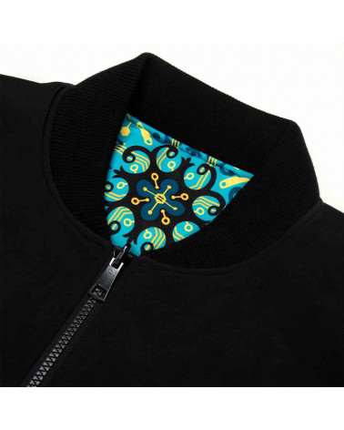 Dolly Noire Giacca Maioliche Pattern Jacket Bomber